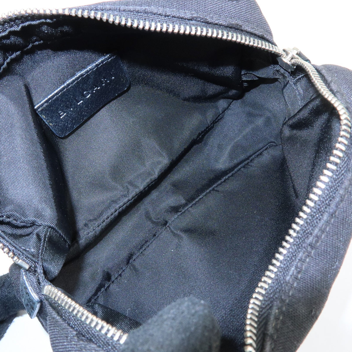 Bvlgari Pouch Canvas Black Canvas Clutche & Pouche Bag (Pre-Owned)