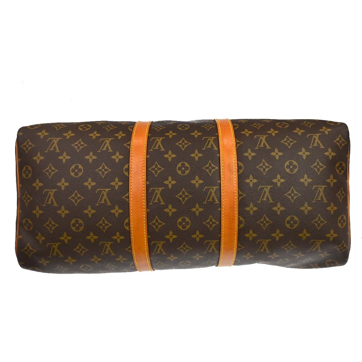 Louis Vuitton Keepall Canvas Brown Canvas Travel Bag Bag (Pre-Owned)