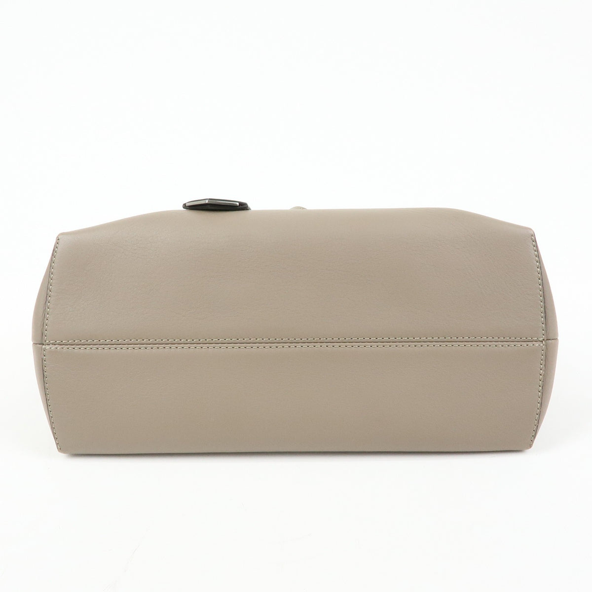 Fendi By The Way Satchel Leather Beige Leather Handbag (Pre-Owned)