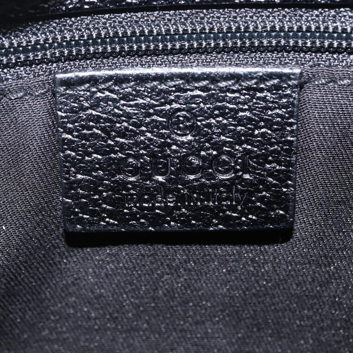 Gucci Buckle Waist Gg Canvas Black Canvas Handbag (Pre-Owned)