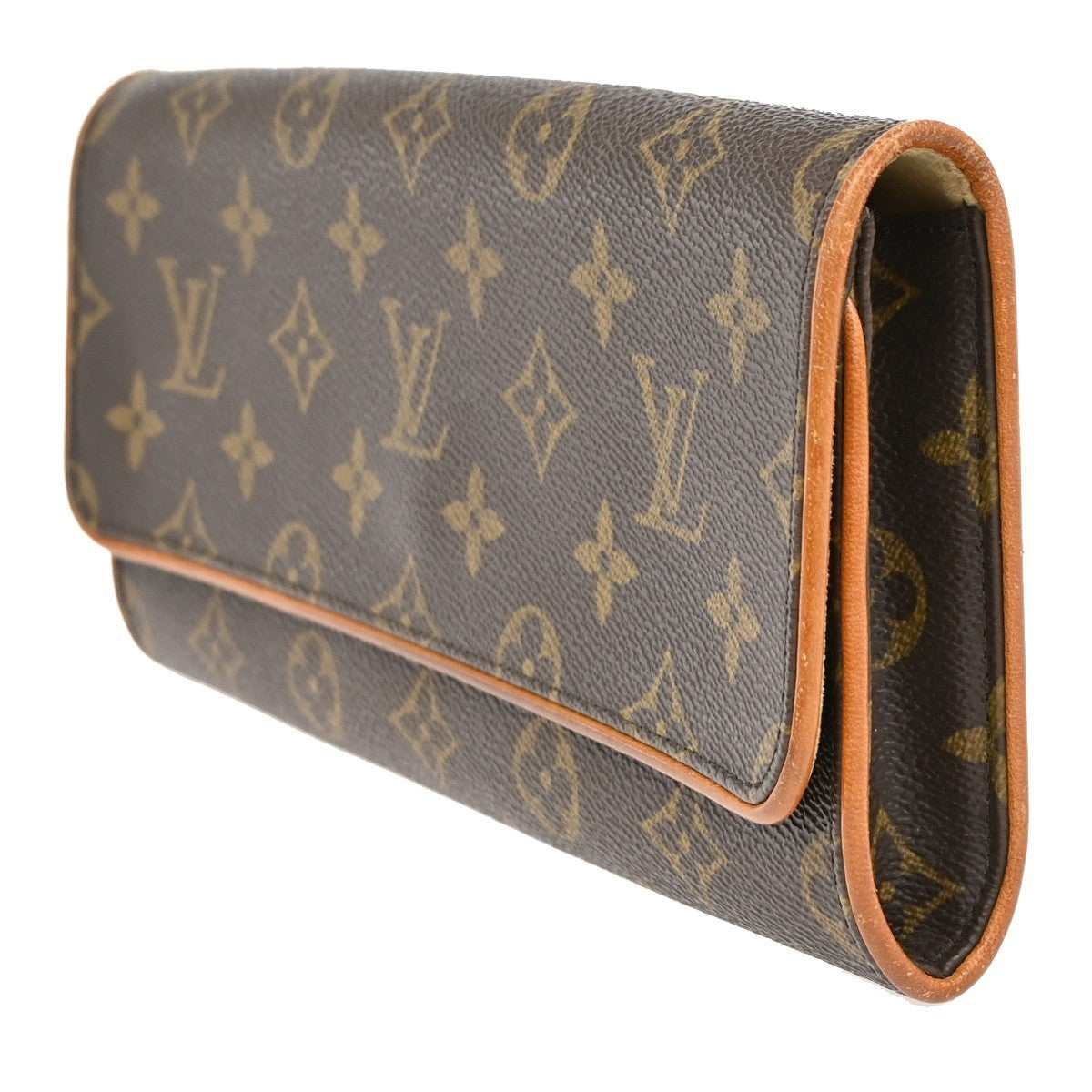 Louis Vuitton Twin Monogram Brown Canvas Clutche & Pouche Bag (Pre-Owned)