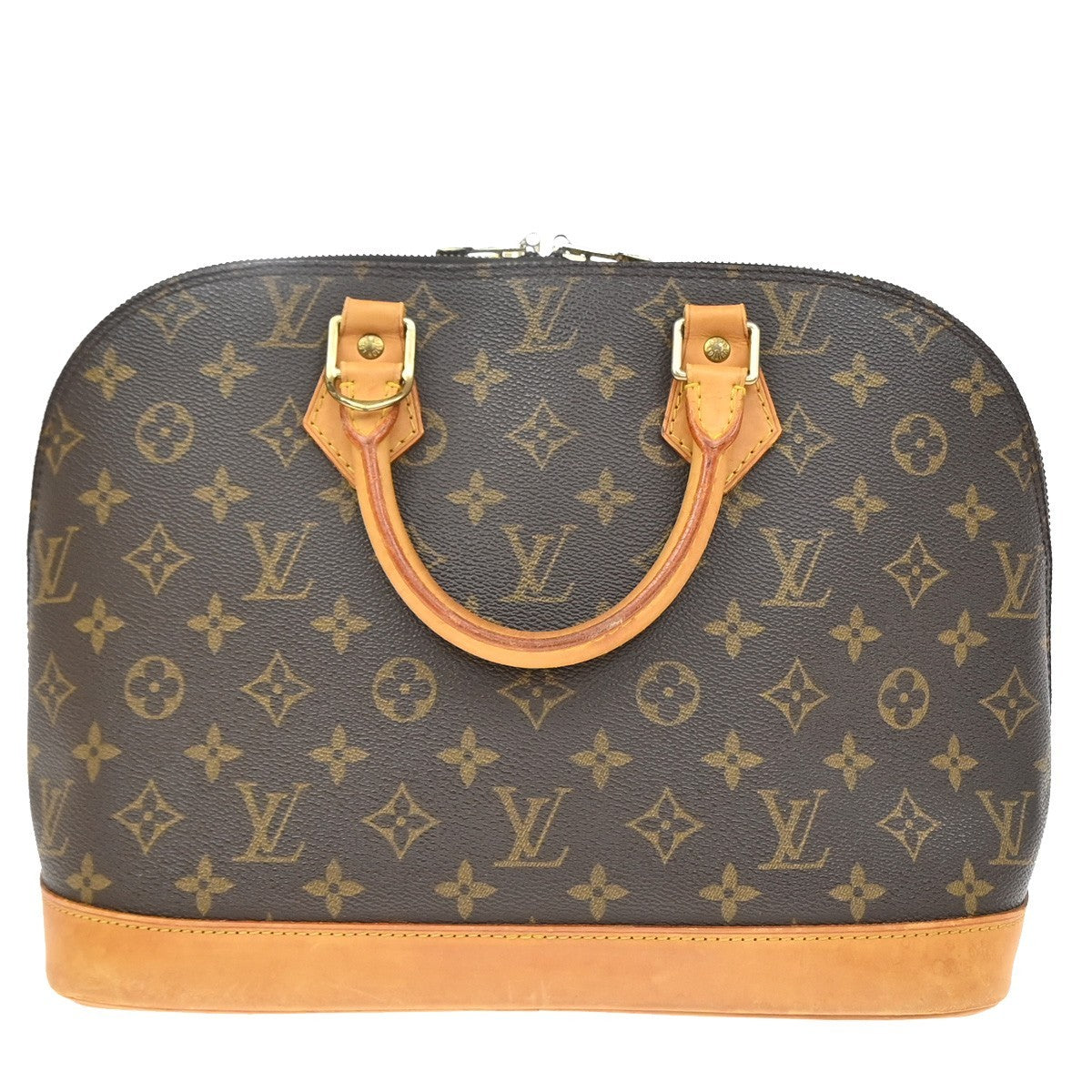 Louis Vuitton Alma Monogram Canvas Brown Canvas Handbag (Pre-Owned)