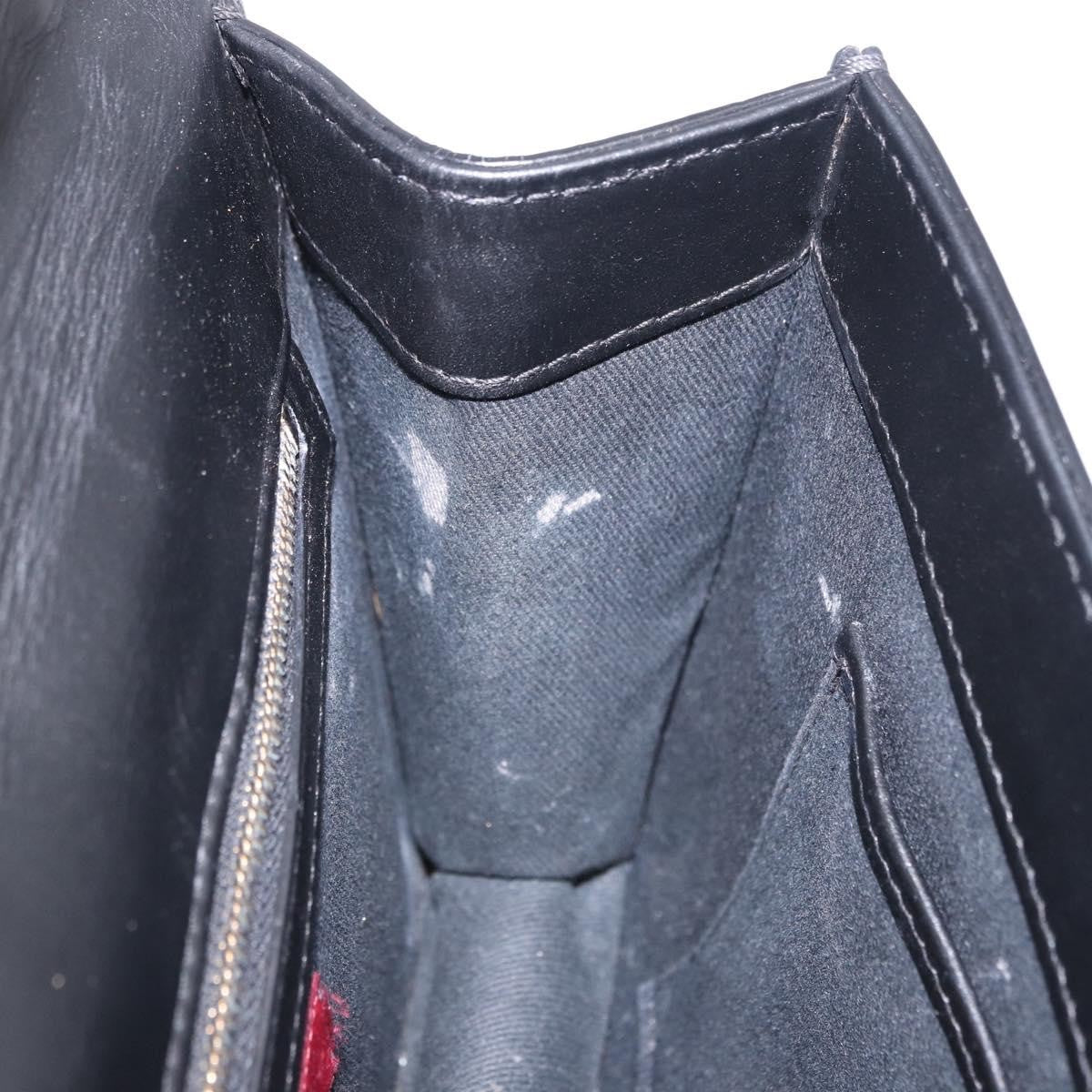 Valentino Garavani Glam Lock Leather Black Leather Shoulder Bag Bag (Pre-Owned)