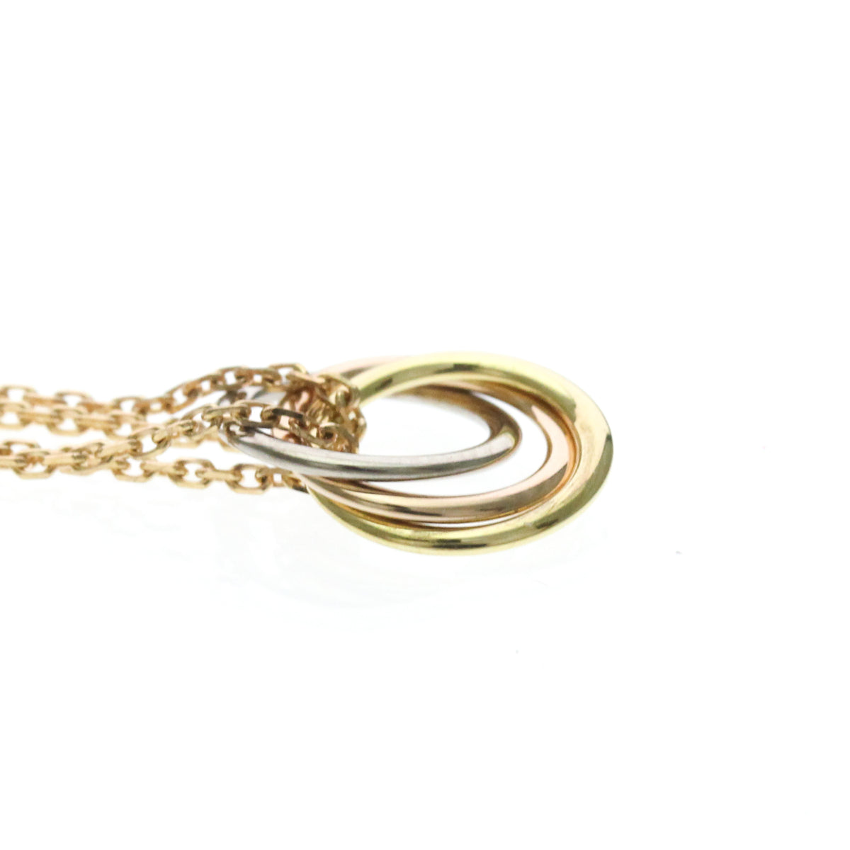 Cartier Trinity Choker 18K Tricolor Gold Gold Gold Necklace Jewelry (Pre-Owned)