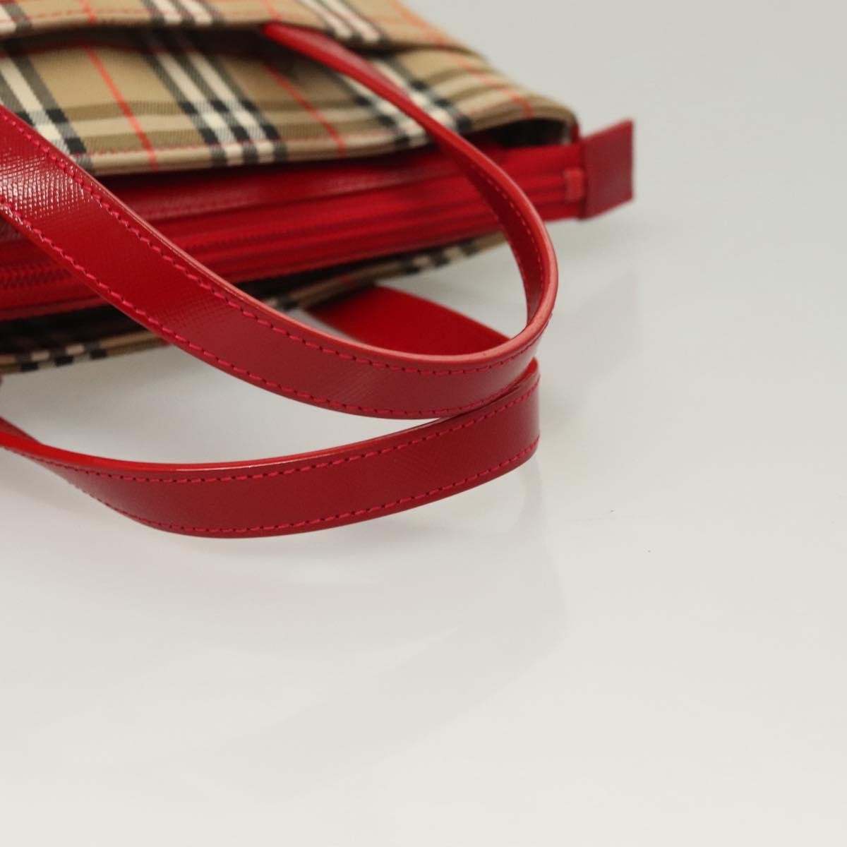 Burberry Nova Check Nova Check Canvas And Leather Beige Canvas Handbag (Pre-Owned)