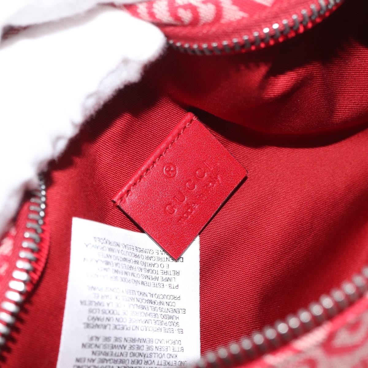 Gucci Children's Belt Printed Coated Canvas Red Canvas Handbag (Pre-Owned)