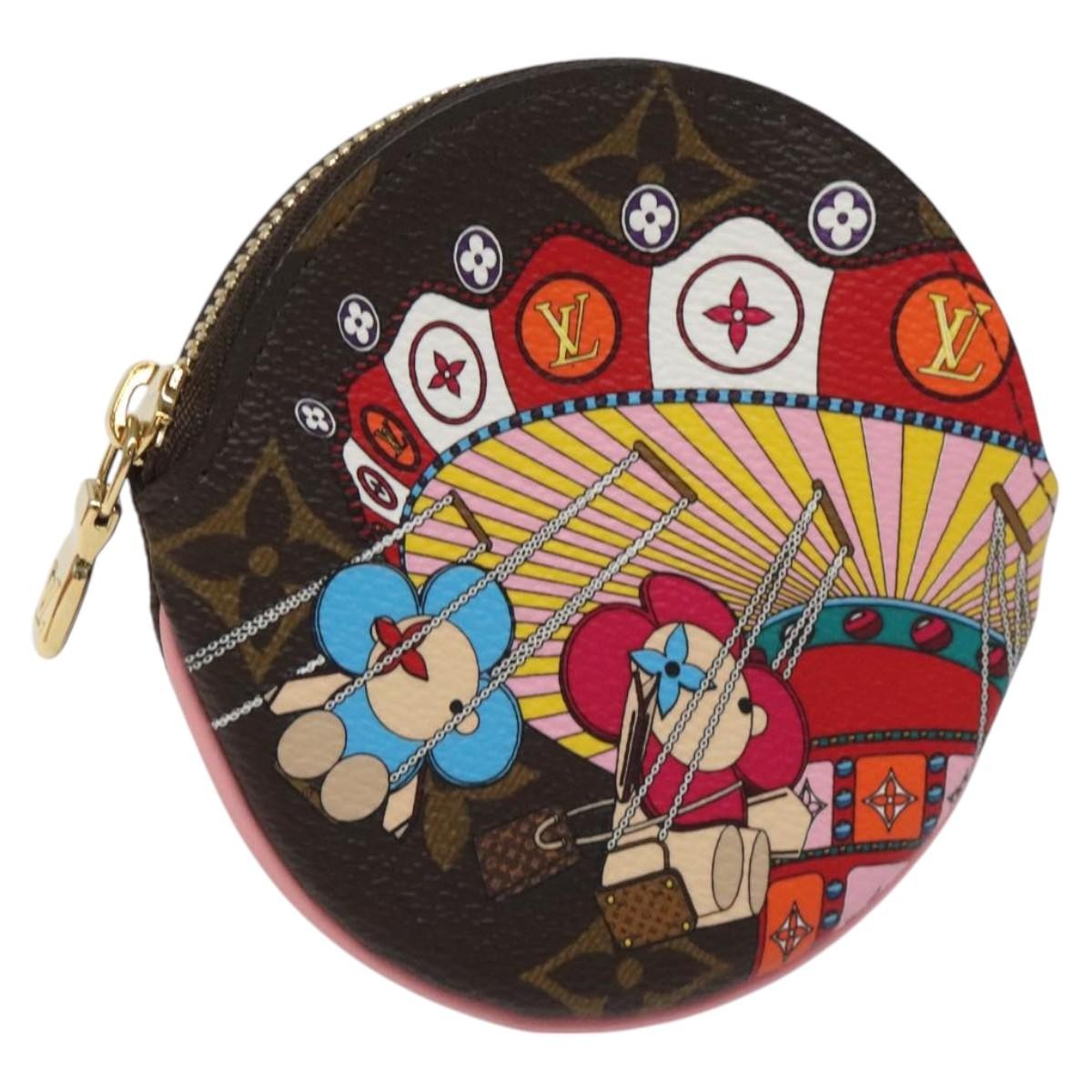 Louis Vuitton Round Coin Purse Limited Edition Vivienne Xmas Monogram Canvas Multicolour Canvas Wallets Accessory (Pre-Owned)