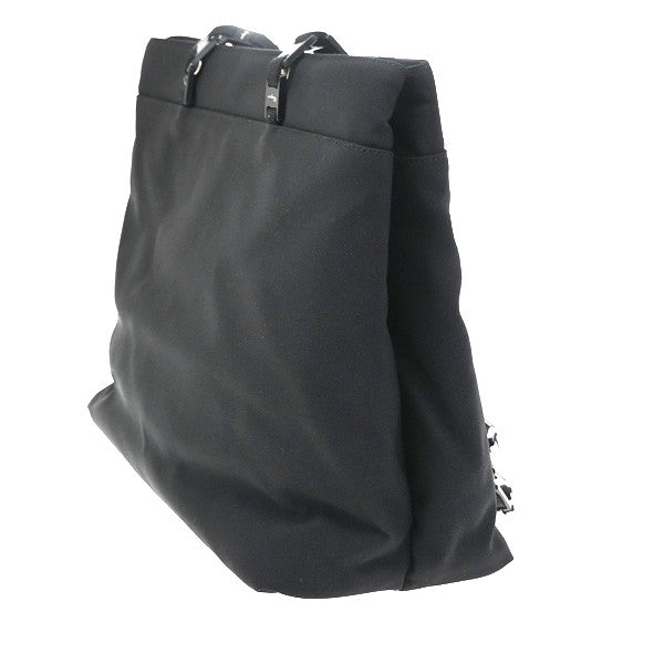 Salvatore Ferragamo Vala Tote Nylon Black Nylon Tote Bag Bag (Pre-Owned)