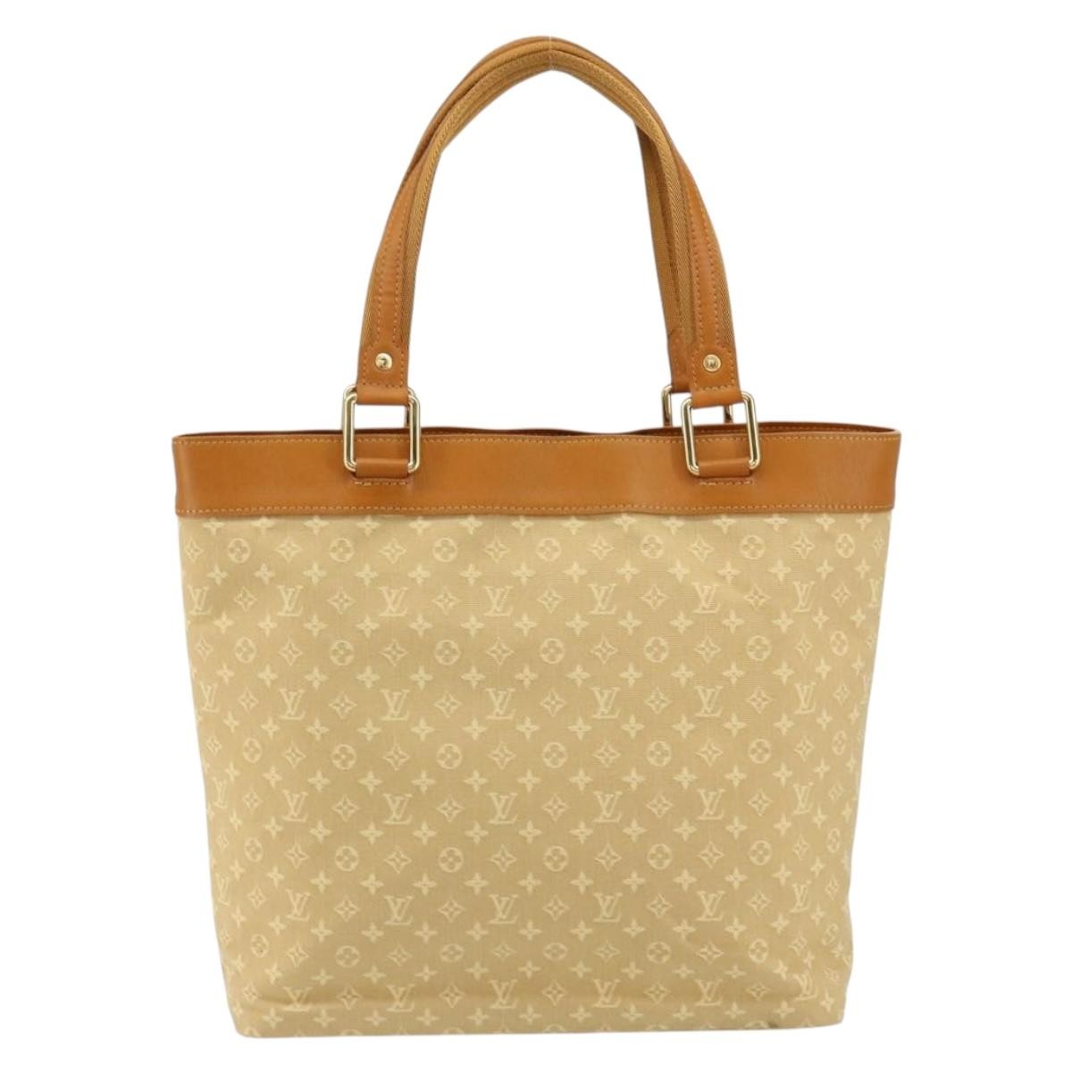 Louis Vuitton Lucille Mini Lin Beige Canvas Handbag (Pre-Owned)