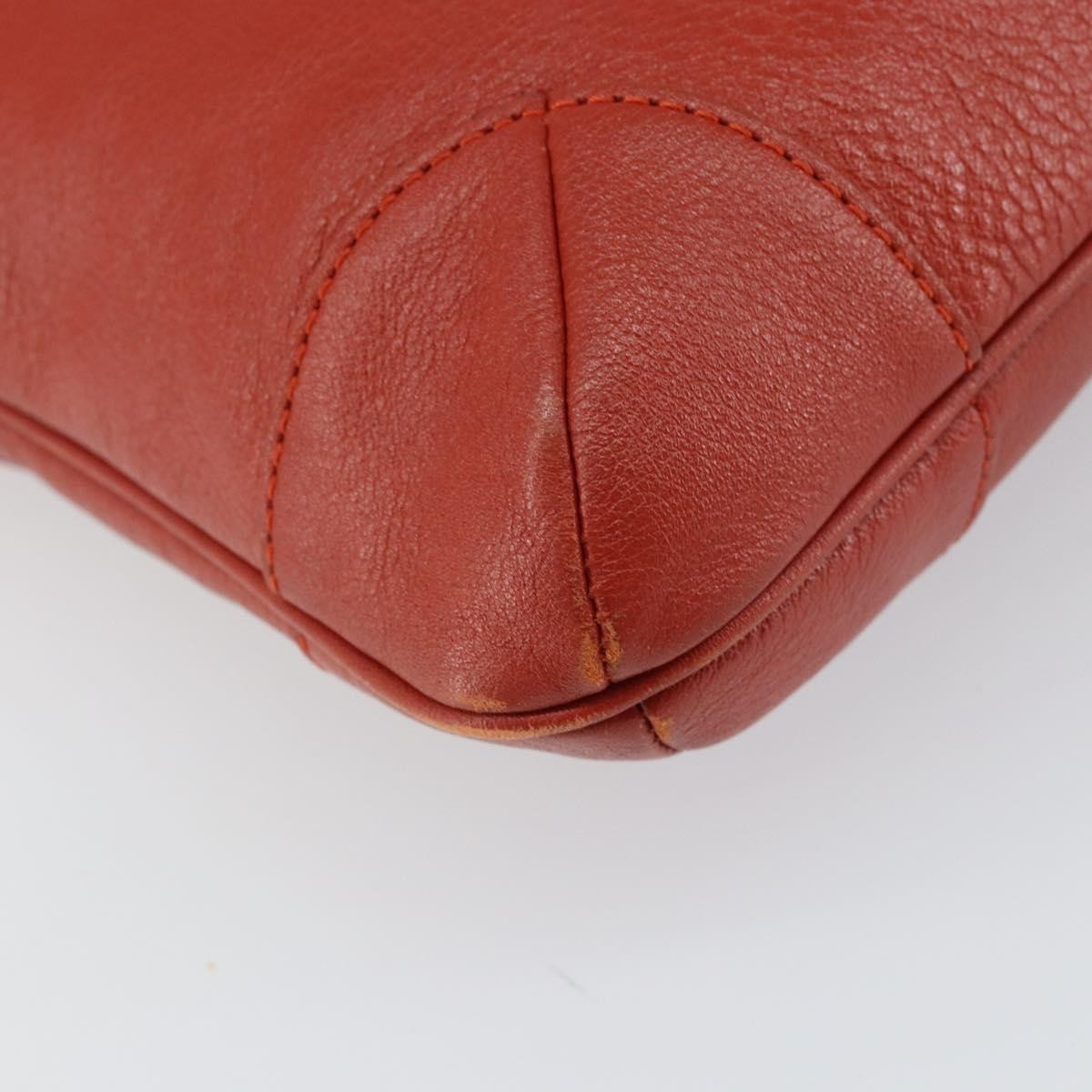 Chloe Vintage Leather Orange Leather Shoulder Bag Bag (Pre-Owned)