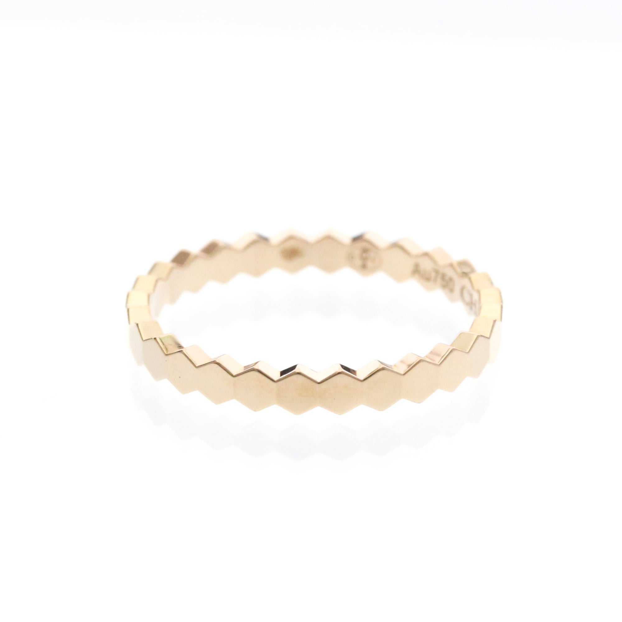 Chaumet Bee My Love Band 18K Rose Gold Gold Pink_Gold Ring Jewelry (Pre-Owned)