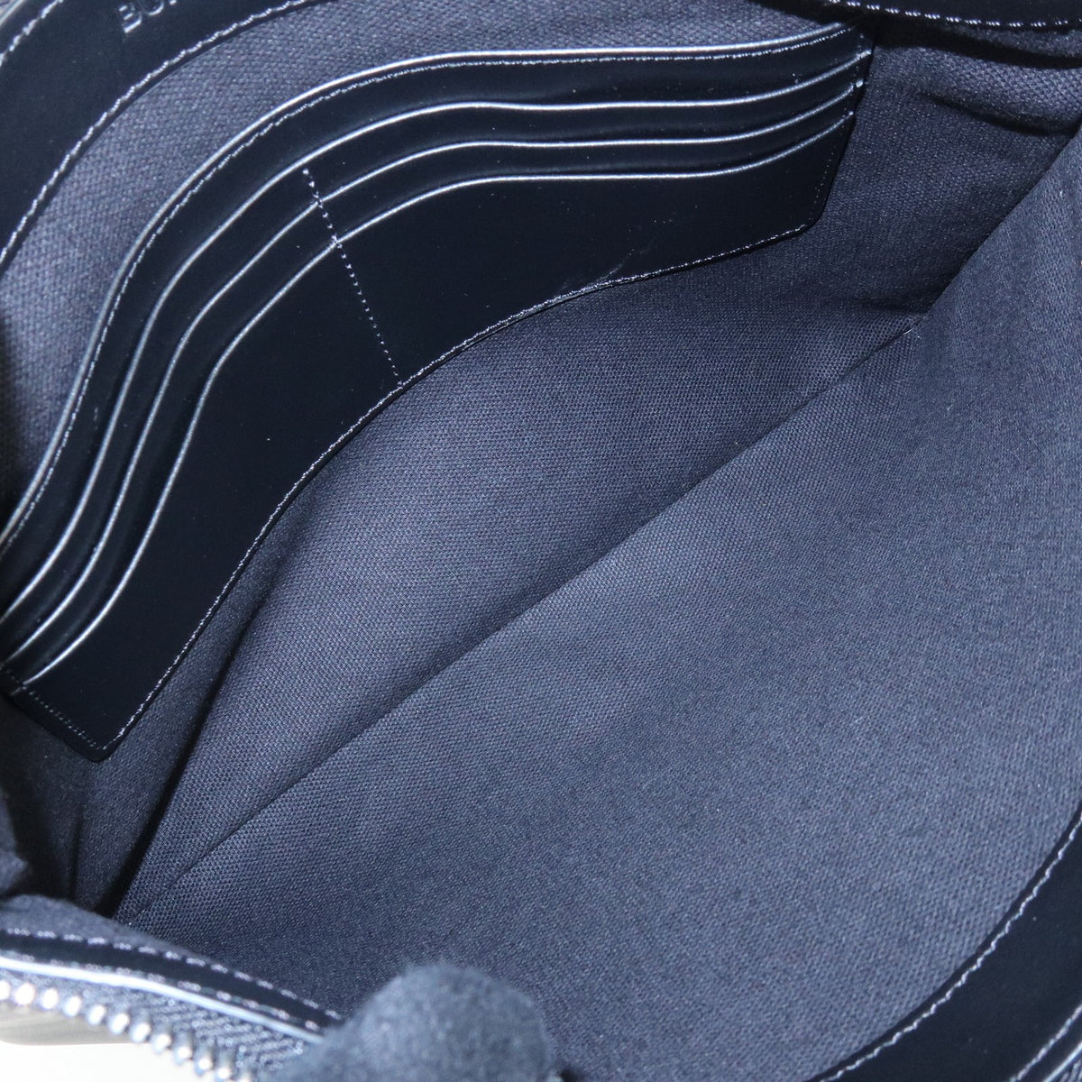 Burberry Logo Zip Printed Leather Black Leather Clutche & Pouche Bag (Pre-Owned)