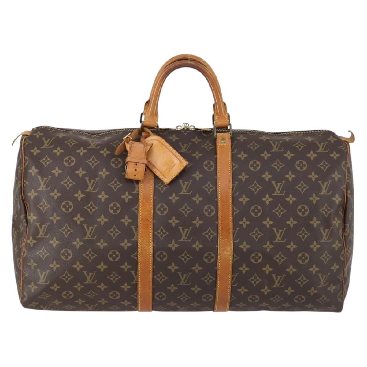 Louis Vuitton Keepall Monogram Canvas Brown Canvas Travel Bag Bag (Pre-Owned)