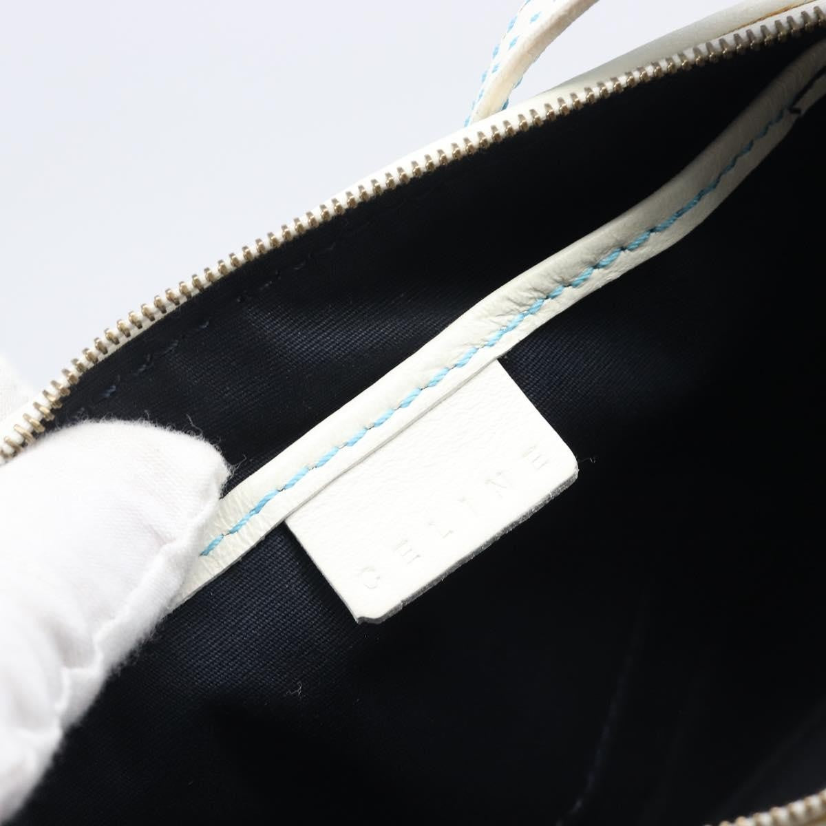 Celine C Macadam Suede Turquoise Suede Handbag (Pre-Owned)