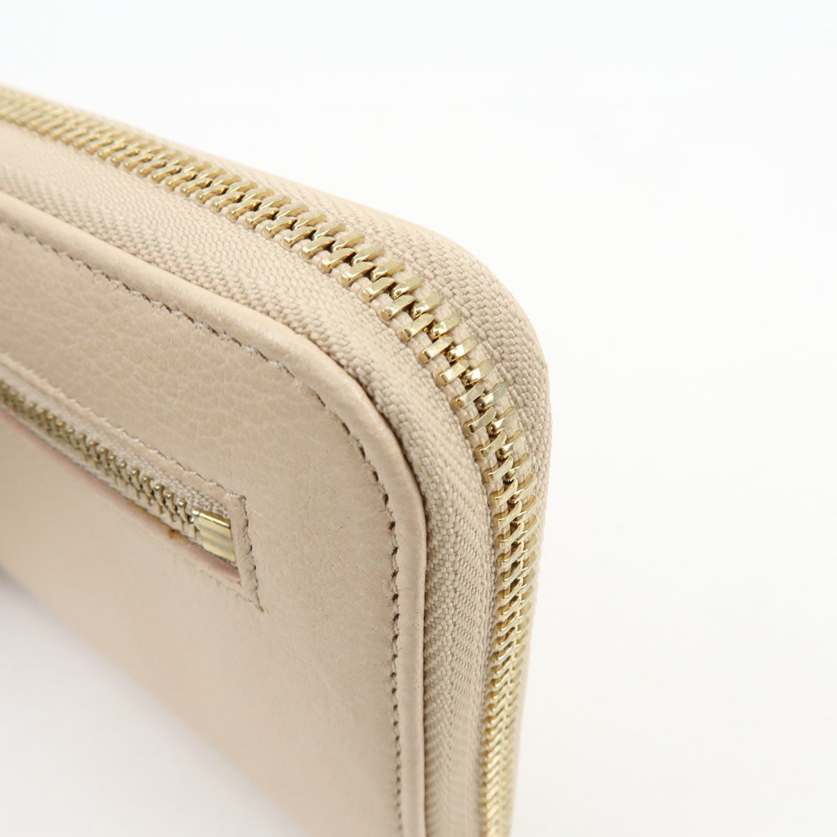 Bvlgari Serpenti Forever Zip Around Leather Beige Leather Wallets Accessory (Pre-Owned)