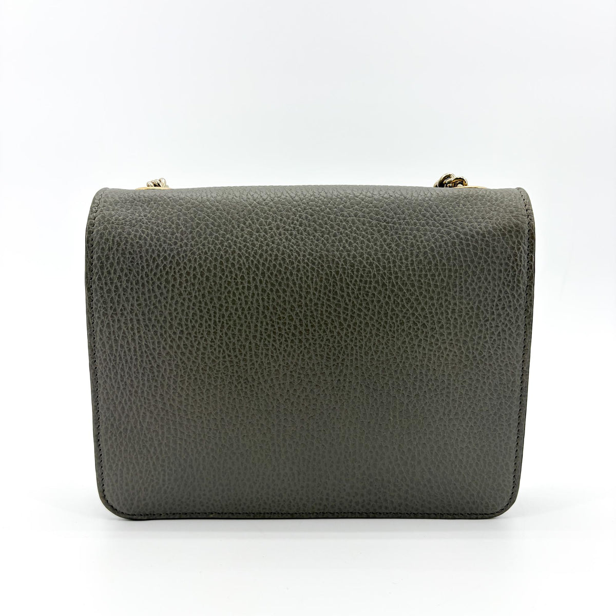 Gucci Interlocking Leather Gold Leather Shoulder Bag Bag (Pre-Owned)