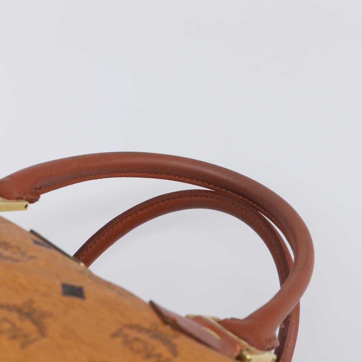 MCM Vicetos Leather Brown Leather Travel Bag Bag (Pre-Owned)