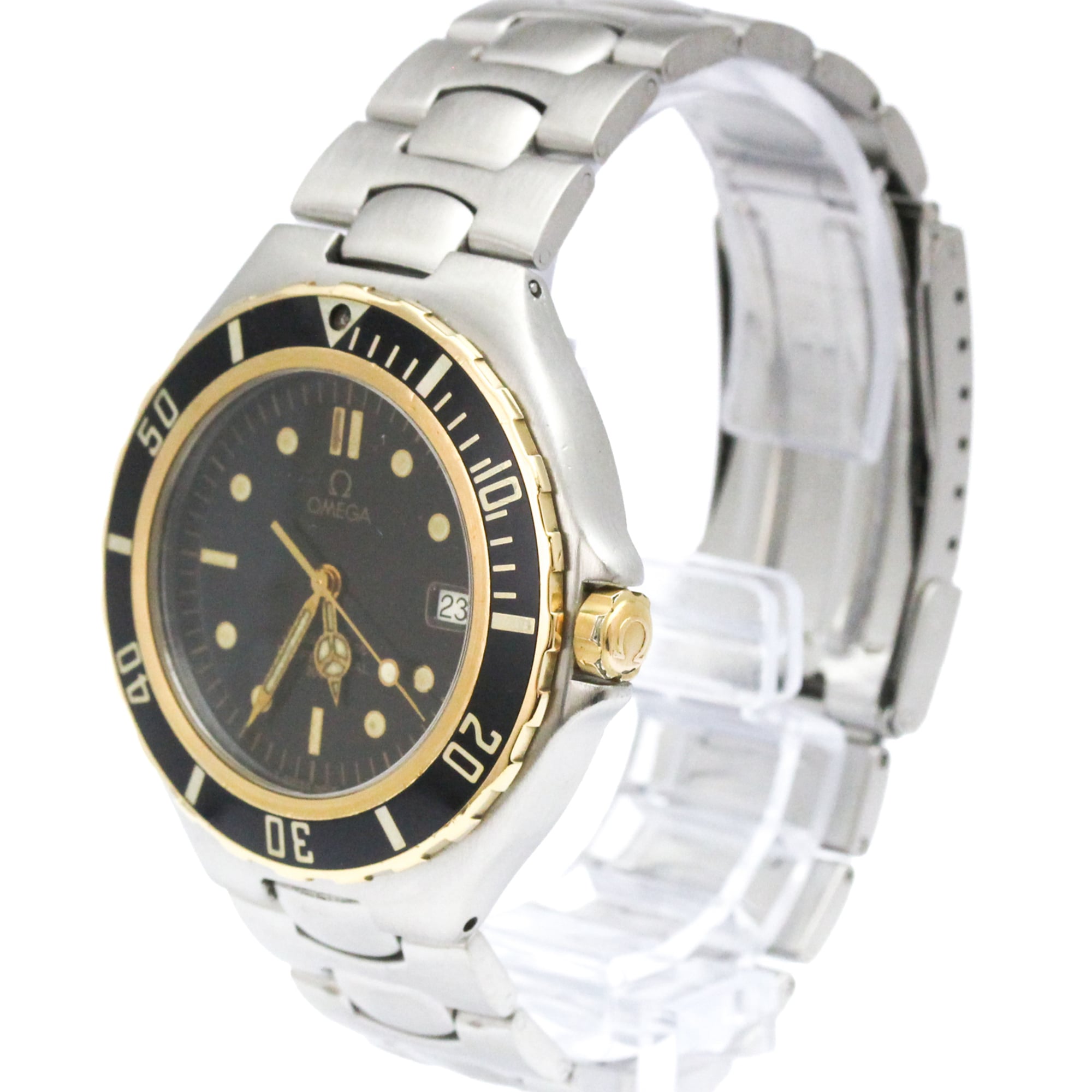 Omega Seamaster Professional 200 Pre Bond Chronometer Quartz Stainless Steel And Yellow Gold (18K) Watch (Pre-Owned)
