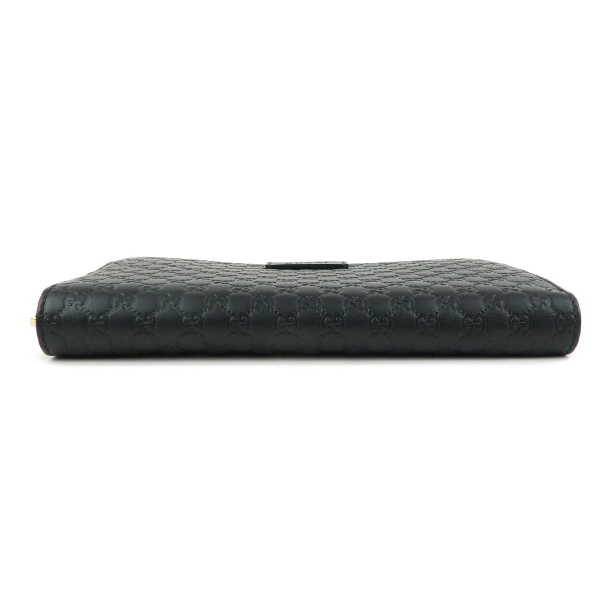 Gucci Zip Organizer Microguccissima Leather Black Leather Wallets Accessory (Pre-Owned)