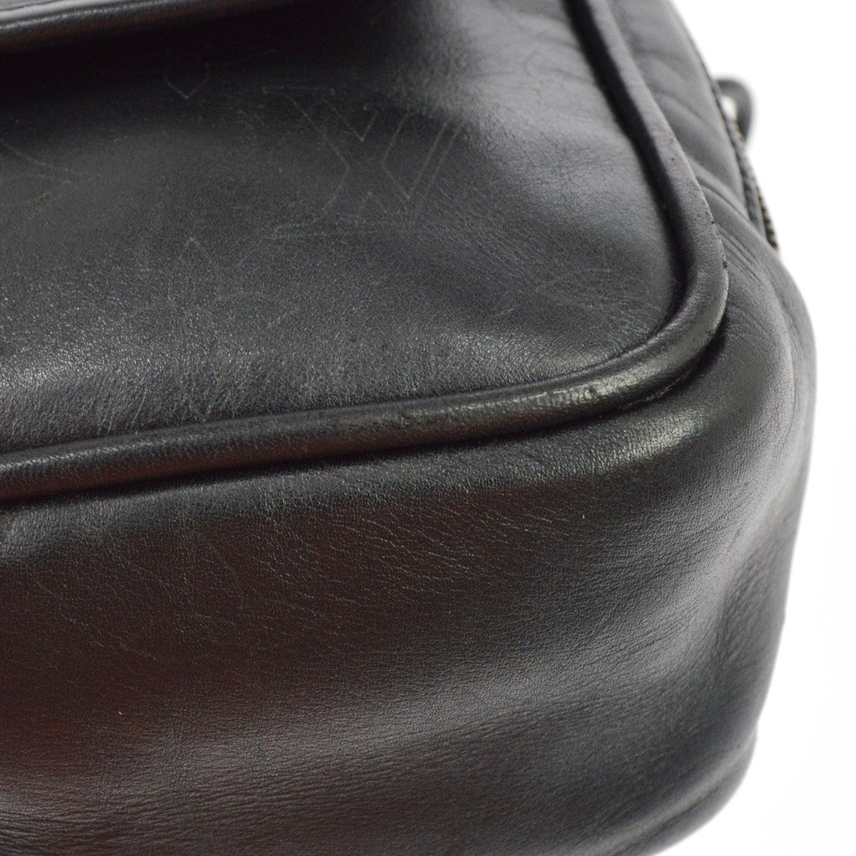 Louis Vuitton Peonia Leather Black Leather Crossbody Bag Bag (Pre-Owned)