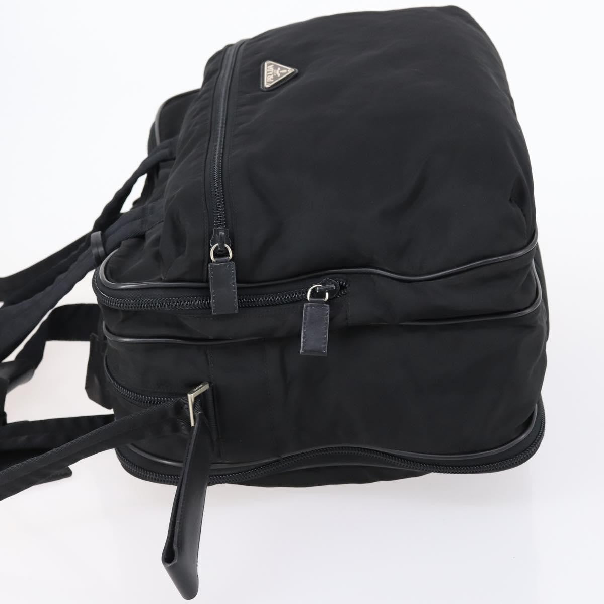 Prada Porta Computer Tessuto And Saffiano Leather Black Nylon Briefcase Bag (Pre-Owned)