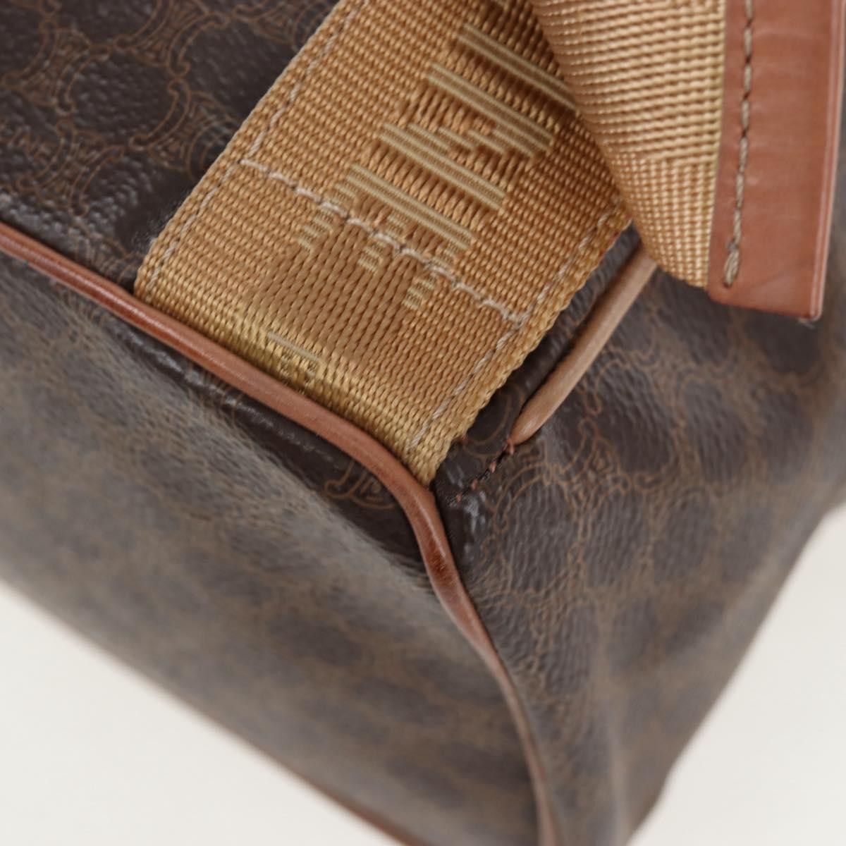 Celine Vintage Macadam Canvas Brown Canvas Backpack Bag (Pre-Owned)