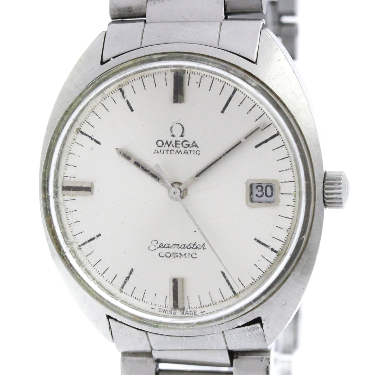 Omega Seamaster Cosmic Automatic Stainless Steel Watch (Pre-Owned)