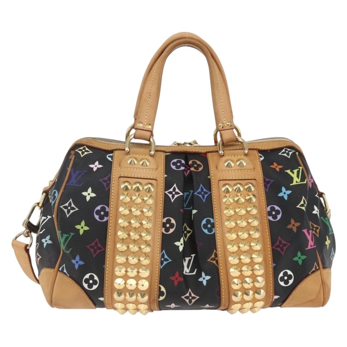 Louis Vuitton Courtney Monogram Multicolor Black Canvas Handbag (Pre-Owned)