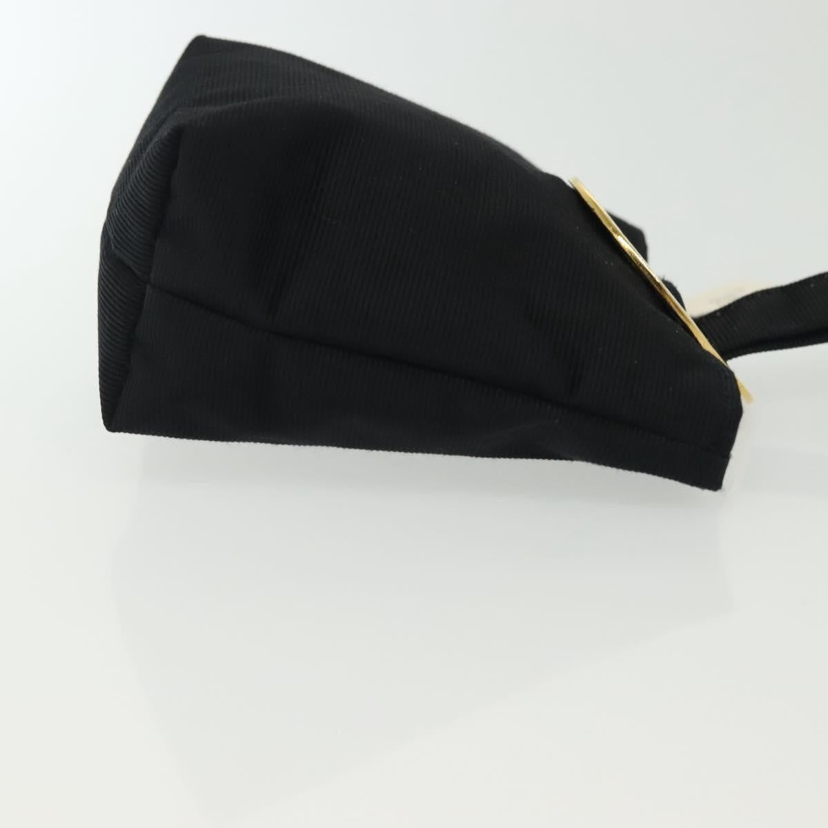 Celine Circle Logo Pouch Nylon Black Nylon Clutche & Pouche Bag (Pre-Owned)