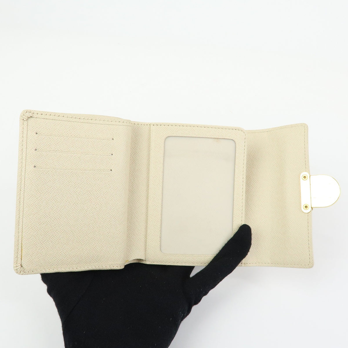 Louis Vuitton Koala Damier Beige Canvas Wallets Accessory (Pre-Owned)