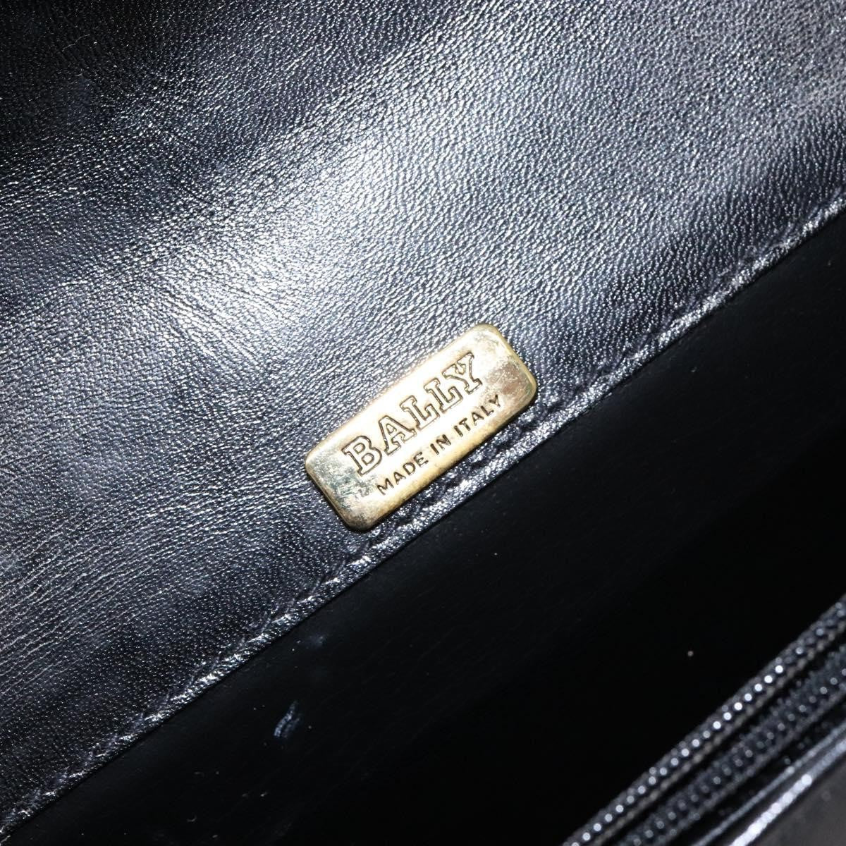 Bally Handbag Leather Black Leather Handbag (Pre-Owned)