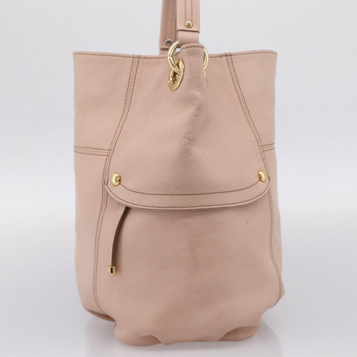 Burberry Blue Label Leather Pink Leather Shoulder Bag Bag (Pre-Owned)