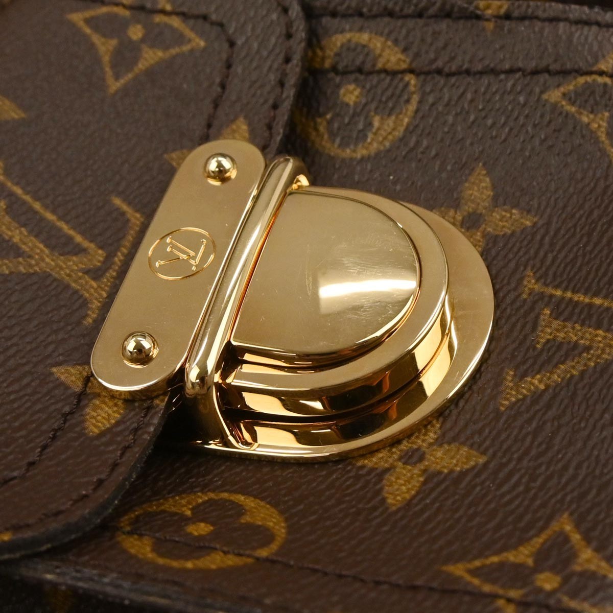 Louis Vuitton Manhattan Monogram Canvas Brown Canvas Handbag (Pre-Owned)