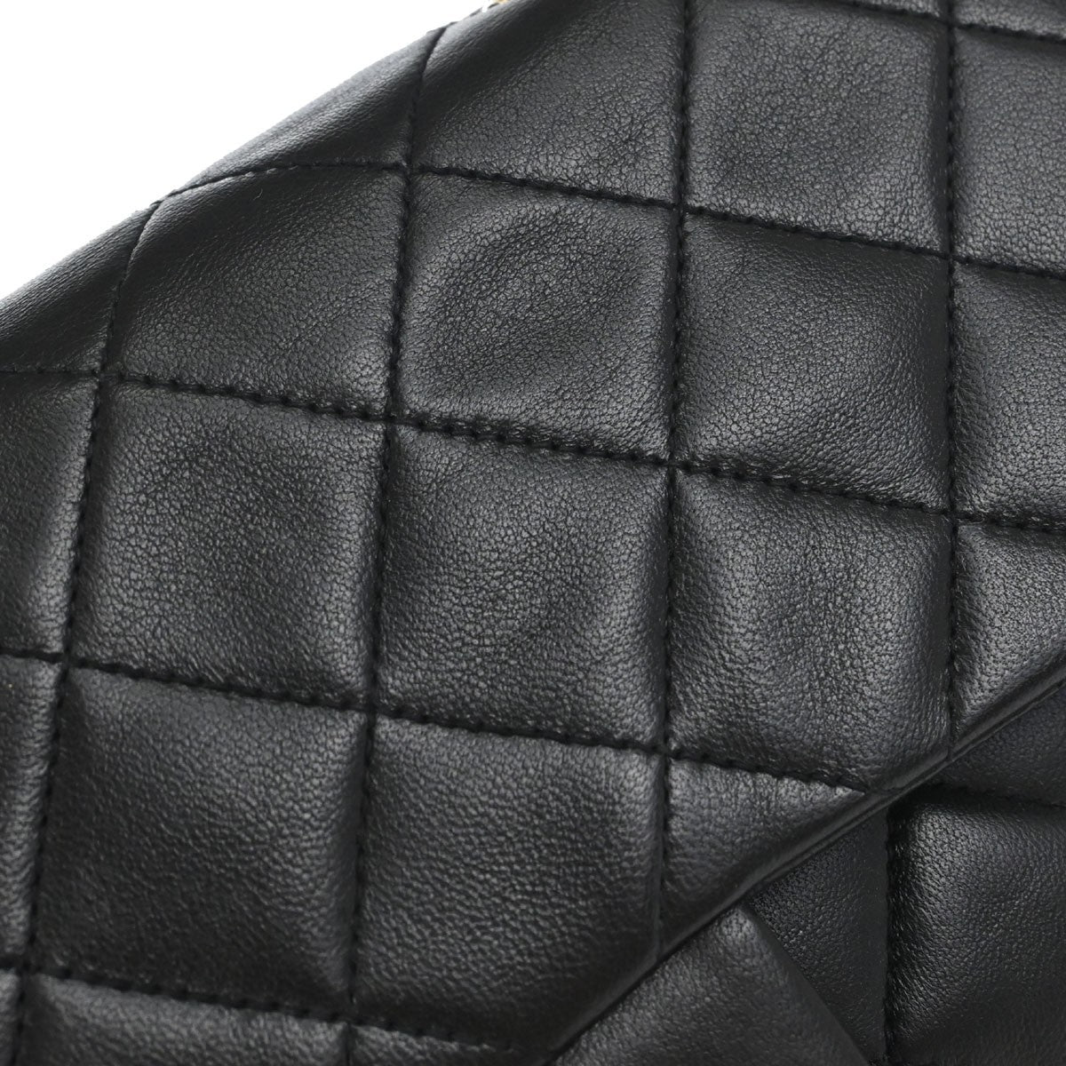 Chanel Timeless Lambskin Black Leather Handbag (Pre-Owned)