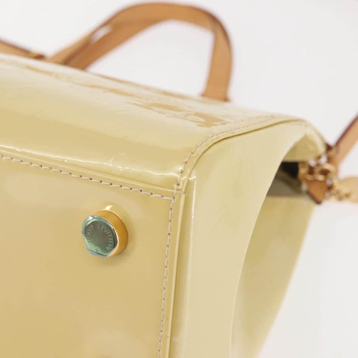 Louis Vuitton Brea Monogram Vernis Beige Patent_Leather Bag (Pre-Owned)