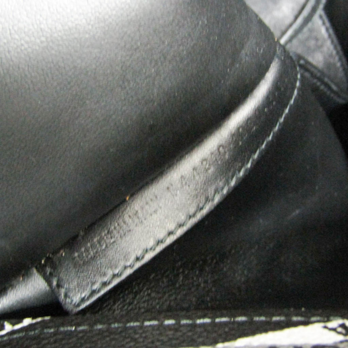 Balenciaga Fold Over Monogram Printed Leather Black Leather Tote Bag Bag (Pre-Owned)