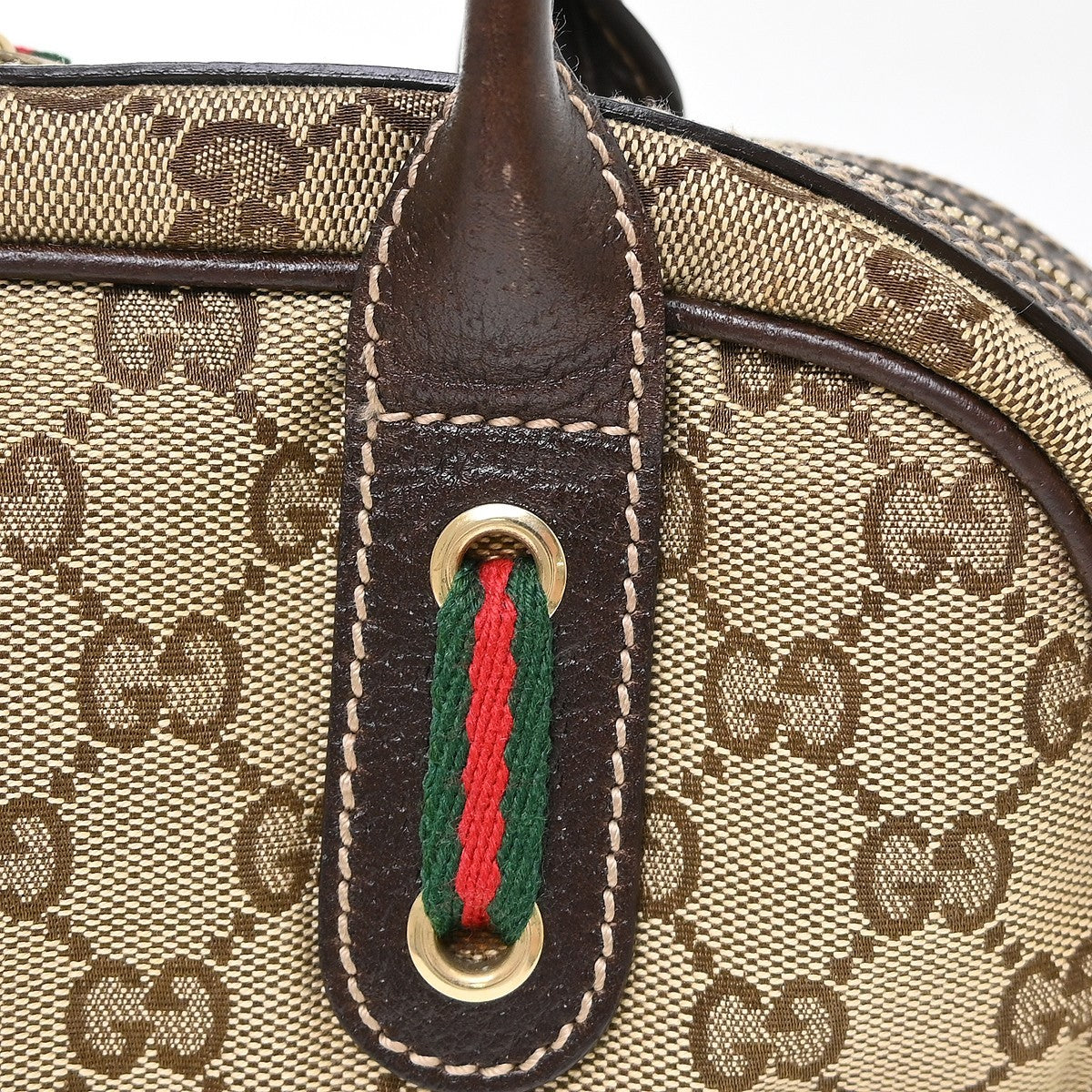 Gucci Princy Boston Bag (Outlet) Gg Coated Canvas Beige Canvas Tote Bag Bag (Pre-Owned)