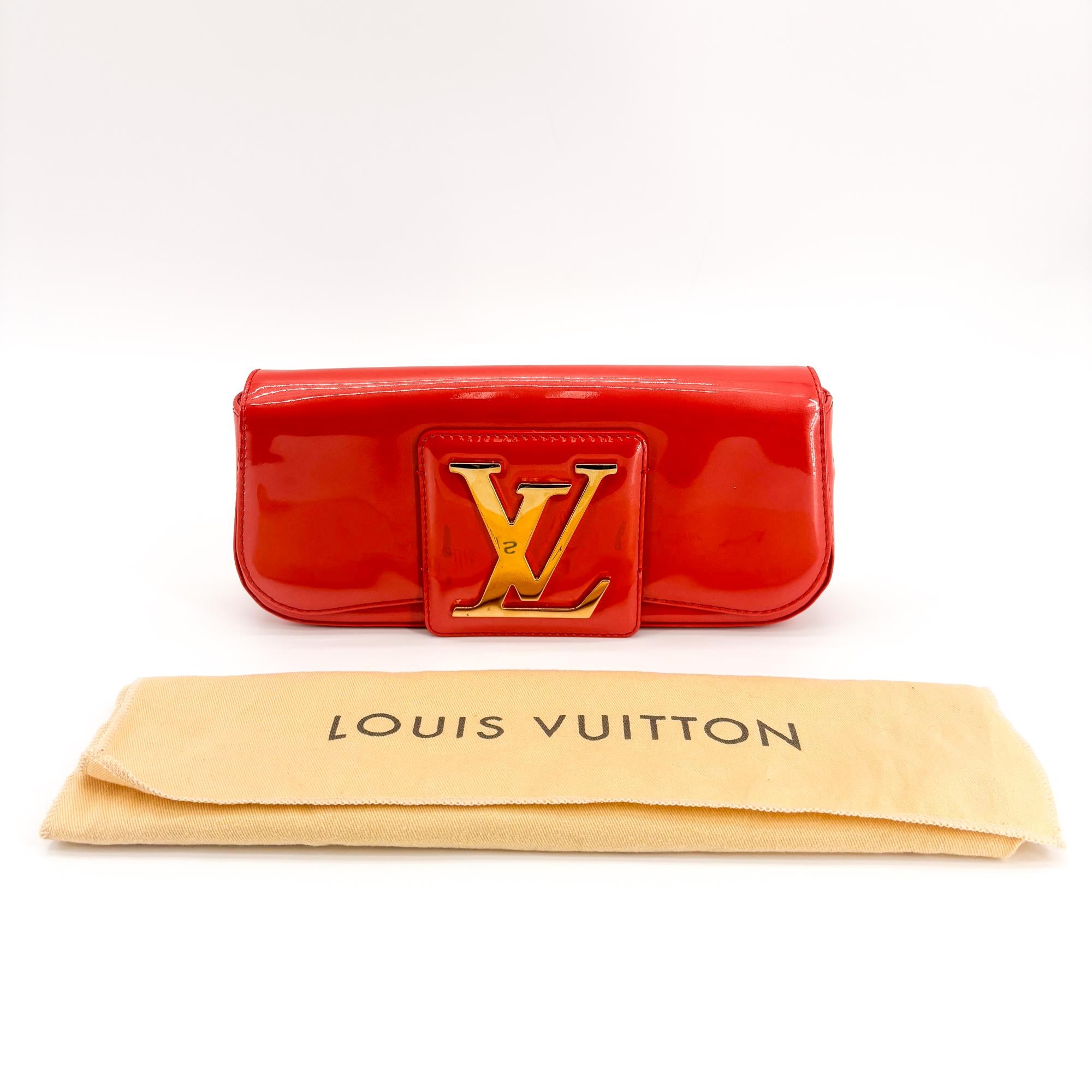 Louis Vuitton Sobe Clutch Patent Red Patent_Leather Clutche & Pouche Bag (Pre-Owned)