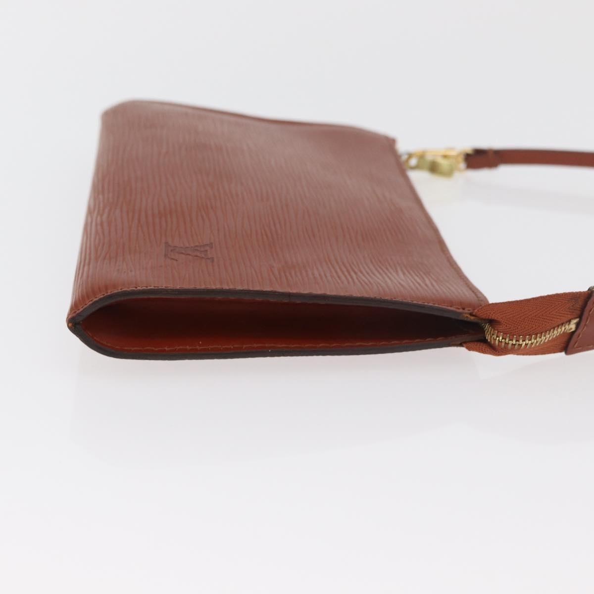 Louis Vuitton Pochette Accessoires Epi Leather Brown Leather Clutche & Pouche Bag (Pre-Owned)