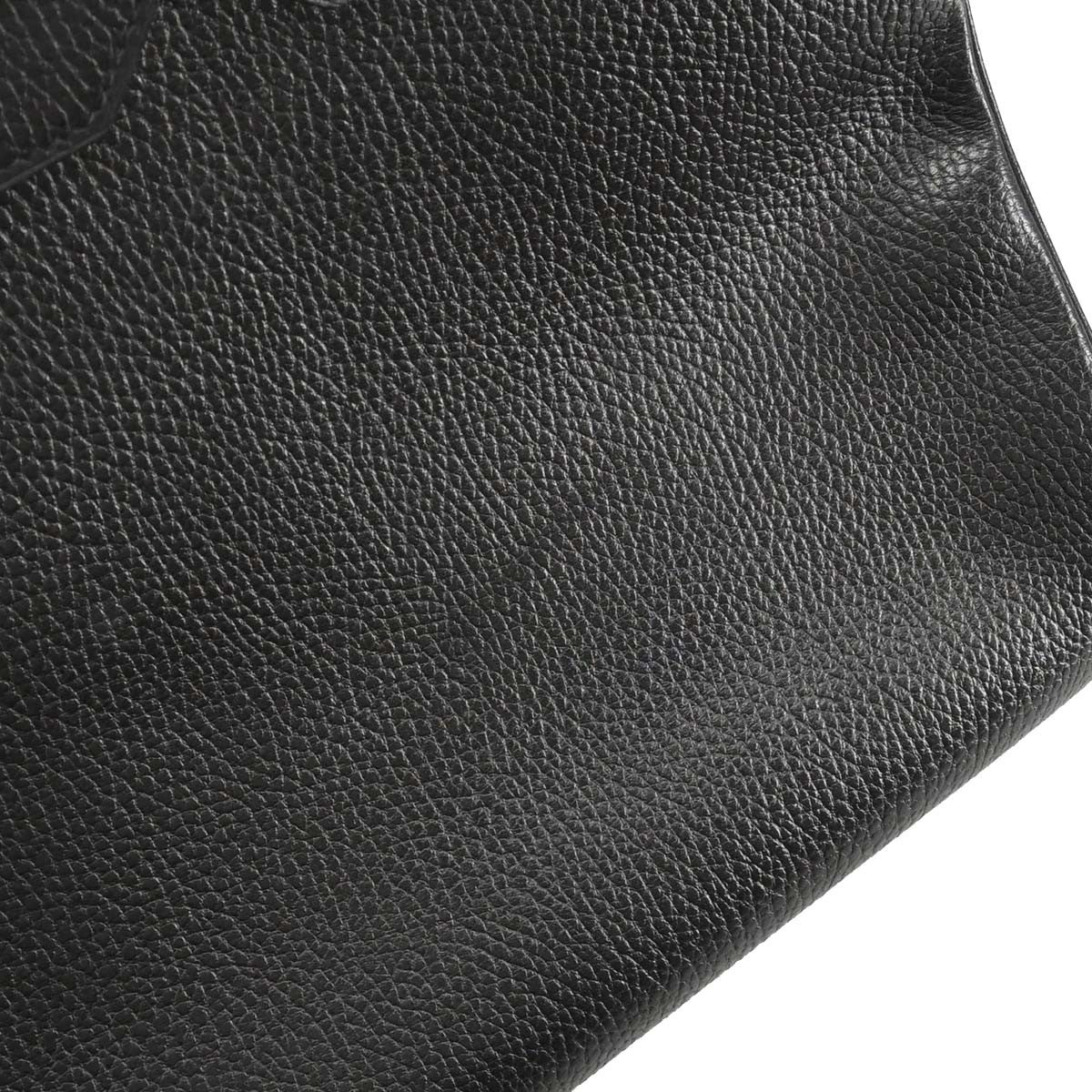 Hermes Birkin Black Ardennes With Gold Hardware Black Leather Handbag (Pre-Owned)