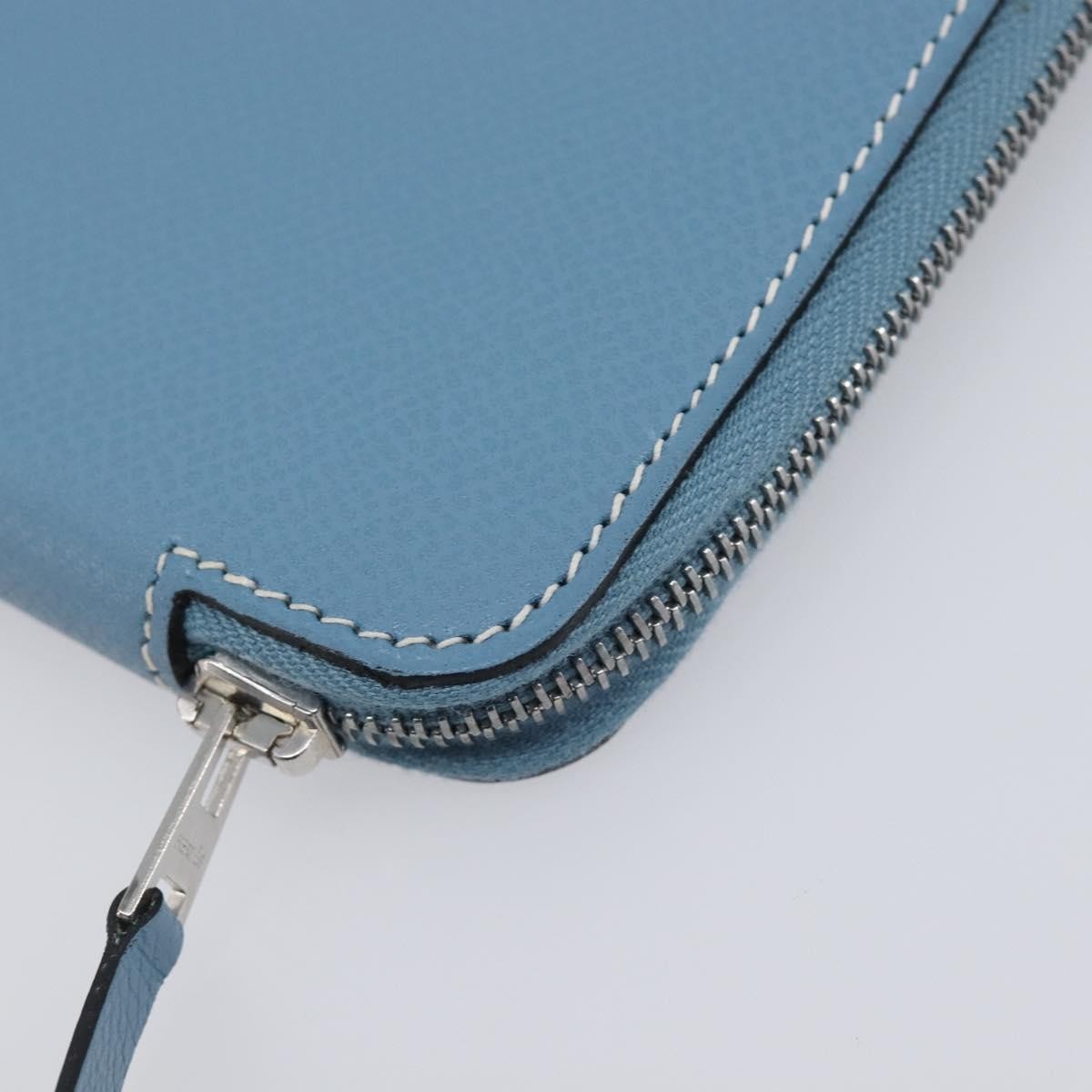 Hermes Vision Ii Agenda Epsom Blue Leather Wallets Accessory (Pre-Owned)