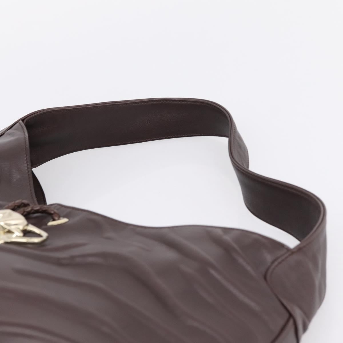 Cartier Panthère Shoulder Leather Brown Leather Shoulder Bag Bag (Pre-Owned)