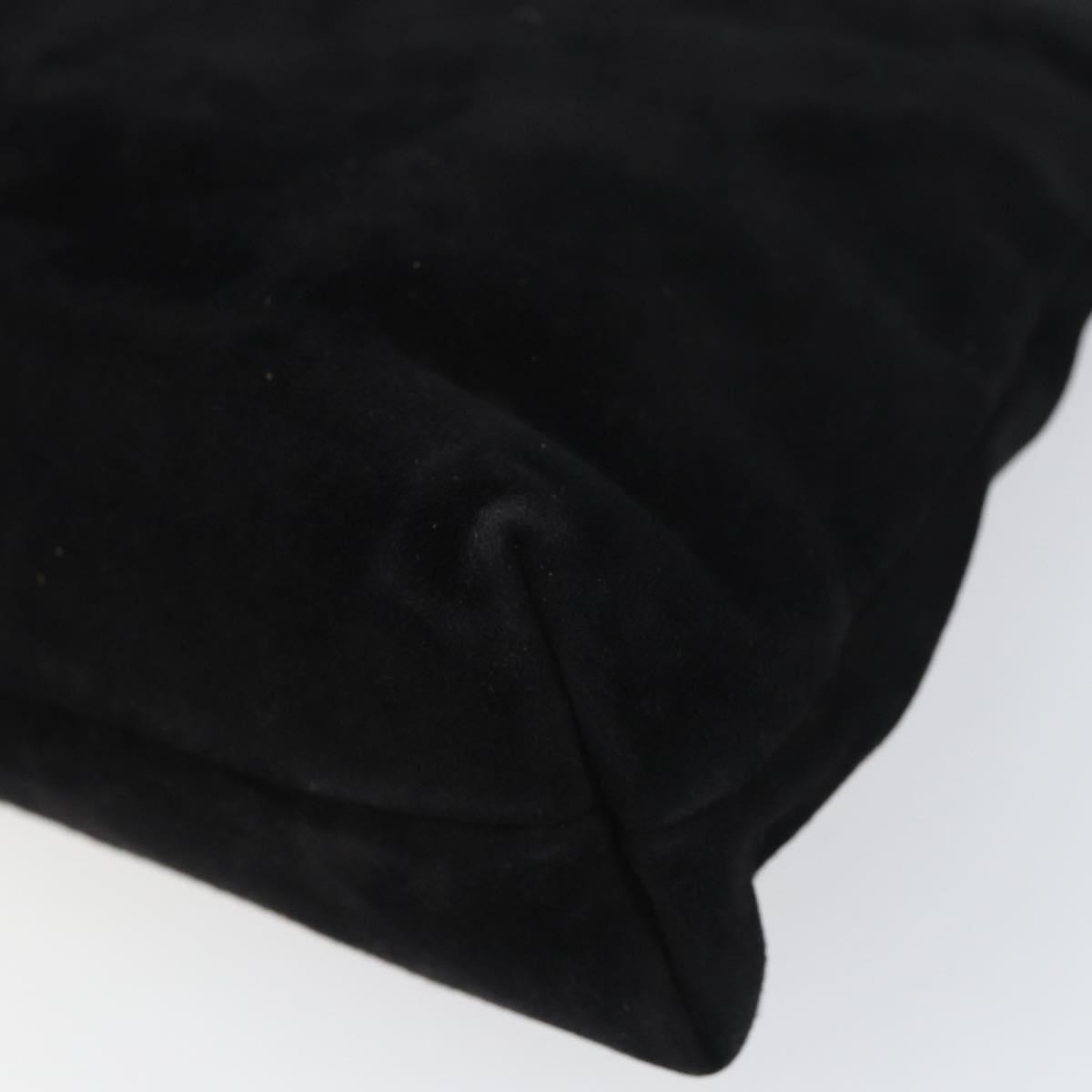 Salvatore Ferragamo Vala Suede Black Suede Shoulder Bag Bag (Pre-Owned)