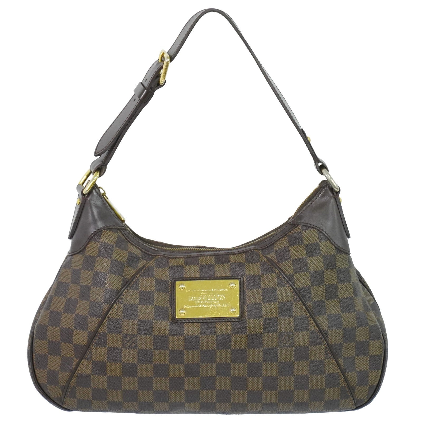 Louis Vuitton Thames Damier Ebene Brown Canvas Shoulder Bag Bag (Pre-Owned)