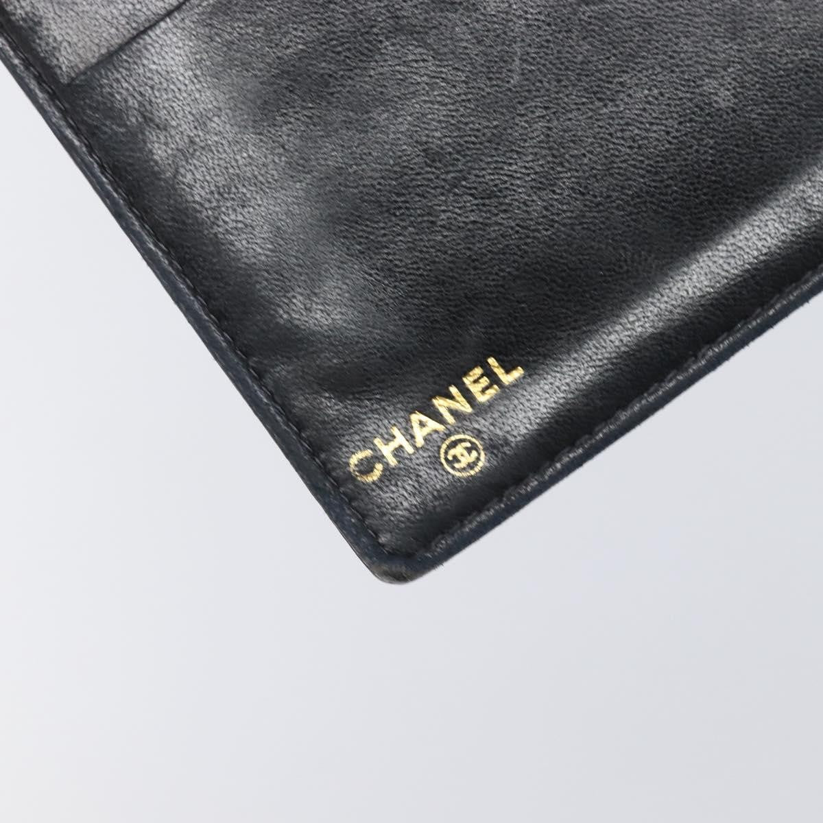Chanel Timeless Cc French Leather Black Calfskin Wallets Accessory (Pre-Owned)