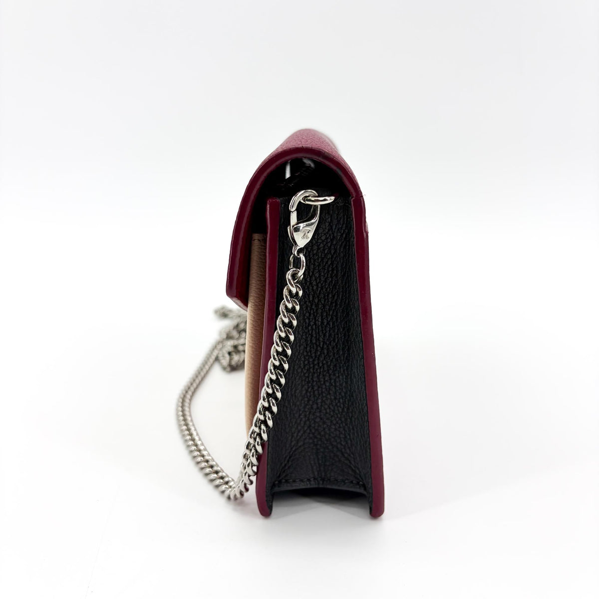 Louis Vuitton Lockme Chain Leather Red Calfskin Handbag (Pre-Owned)