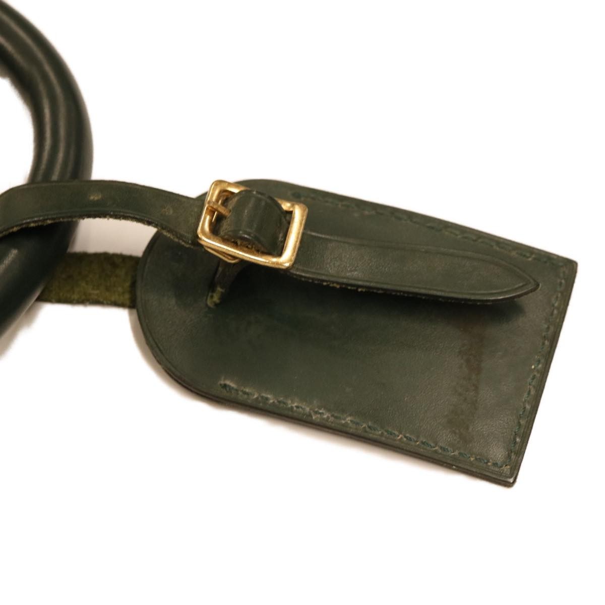 Louis Vuitton Vintage Garment Cover Monogram Canvas Green Leather Travel Bag Bag (Pre-Owned)