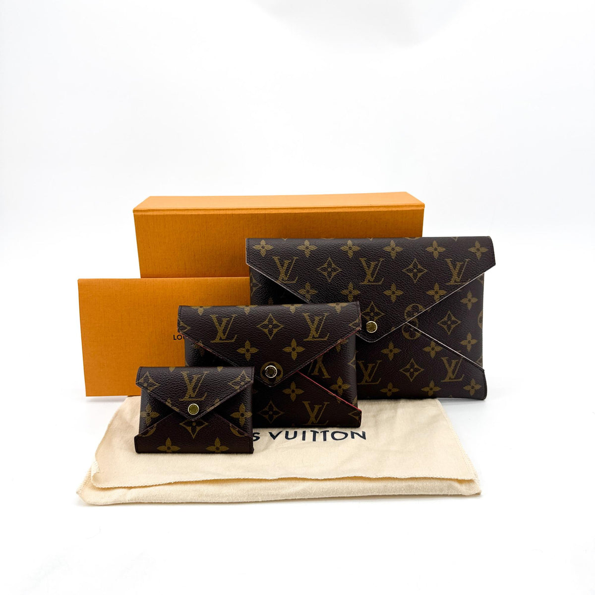 Louis Vuitton Kirigami Pochette Monogram Canvas Brown Canvas Clutche & Pouche Bag (Pre-Owned)