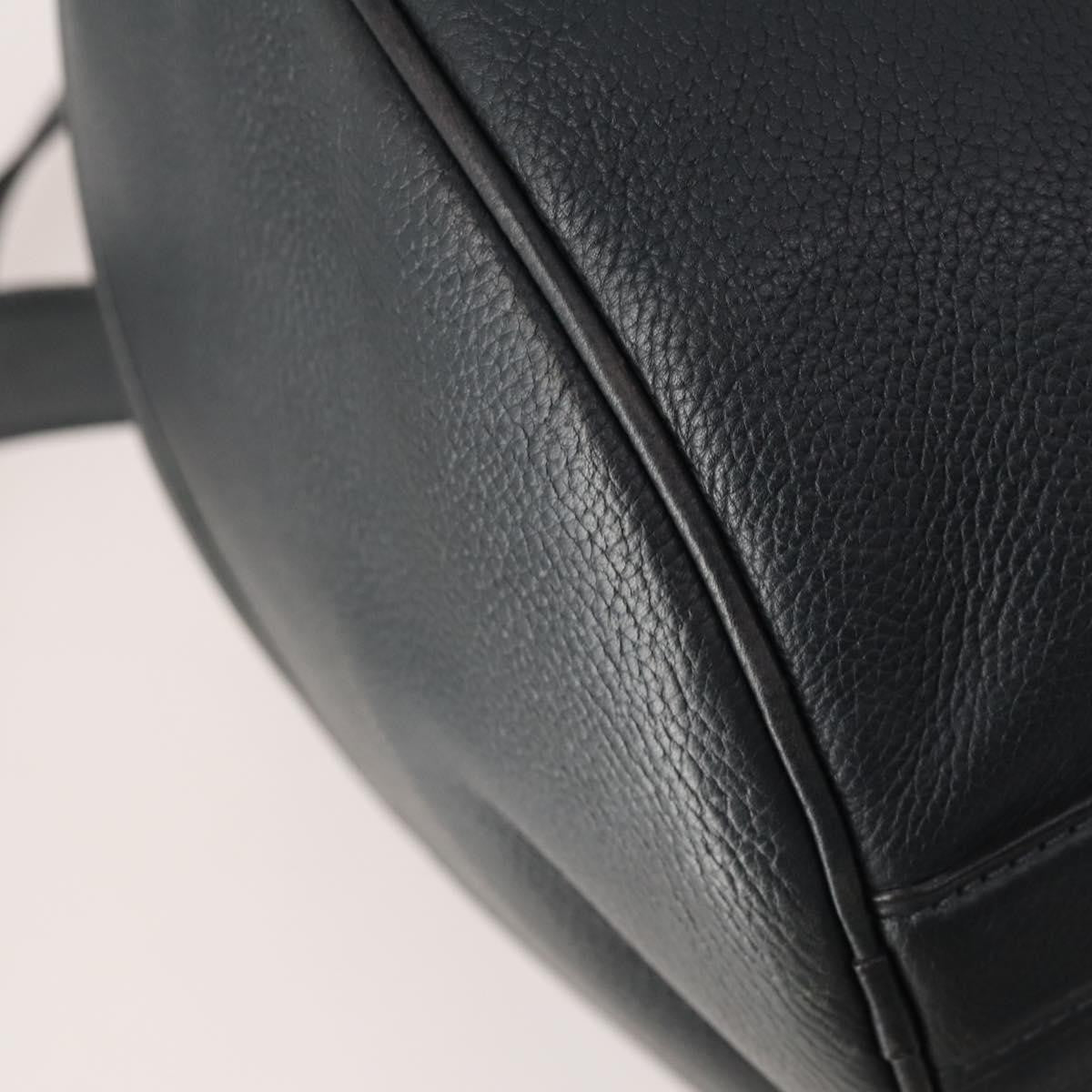 Louis Vuitton Aerogram Keepall Bandouliere Leather Black Leather Travel Bag Bag (Pre-Owned)