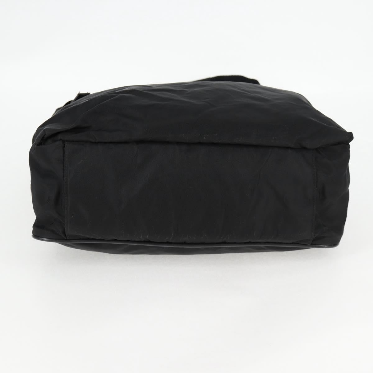 Prada Vintage Tessuto Black Nylon Shoulder Bag Bag (Pre-Owned)